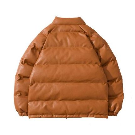 Down Jacket BAPE Classic in Leather